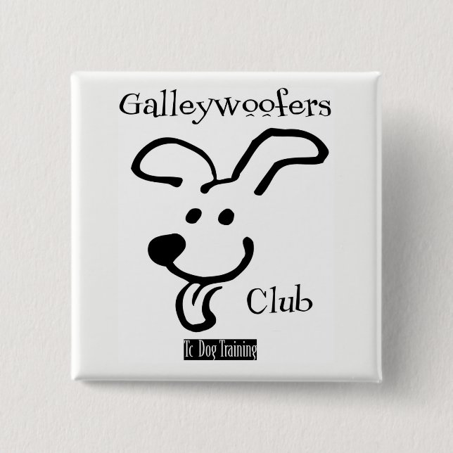 Chapa Cuadrada Insignia de Galleywoofers (Anverso)