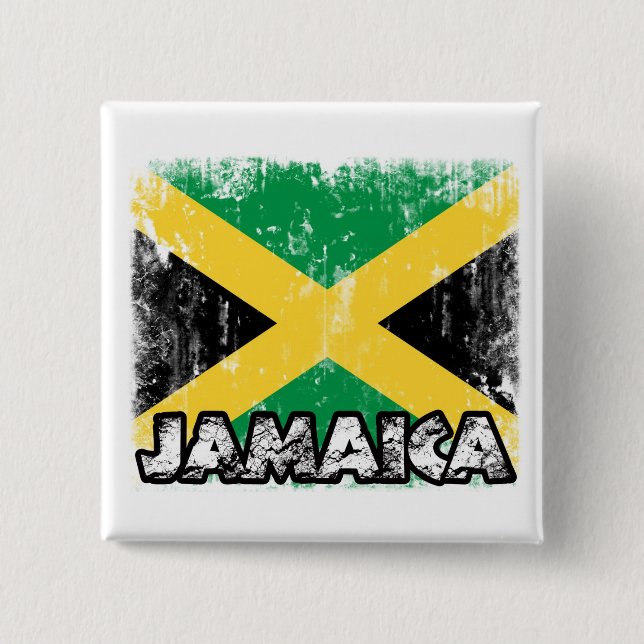 Chapa Cuadrada Insignia de Jamaica (Anverso)