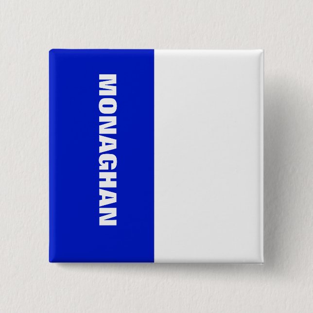 Chapa Cuadrada Insígnia de la bandera de Monaghan (Anverso)