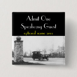 Chapa Cuadrada Insignia de la huésped de la prohibición de los