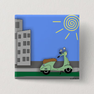 Chapa Cuadrada Insignia de la Vespa-scape