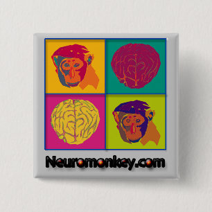 Chapa Cuadrada Insignia de Neuromonkey