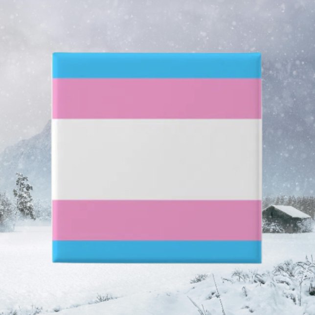 Chapa Cuadrada Insígnia de Orgullo Trans (Subido por el creador)