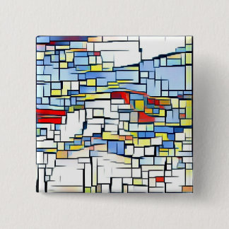 Chapa Cuadrada Insignia enrrollada del arte