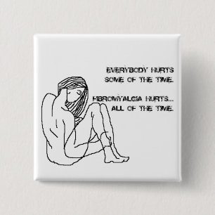 Chapa Cuadrada insignia fibro de los daños, botón, perno