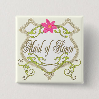 Chapa Cuadrada Insignias para Bodas de honor