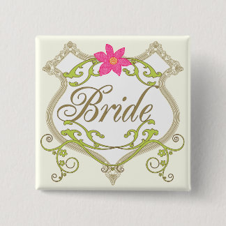 Chapa Cuadrada Insignias para Bodas de novias