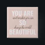 Chapa Cuadrada Inspiración, Eres Tan Hermosa Cita Positiva<br><div class="desc">Inspiración,  Eres Tan Hermosa Cita Positiva</div>