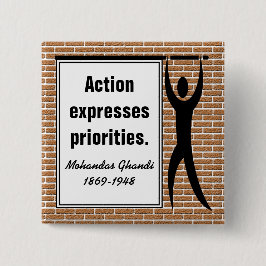 Chapa Cuadrada Inspire a la acción (botón cuadrado)