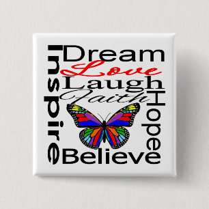 Chapa Cuadrada Inspire el collage