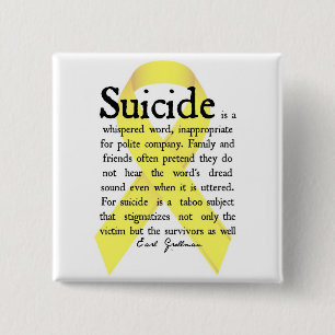 Chapa Cuadrada instinto de la conciencia del suicidio