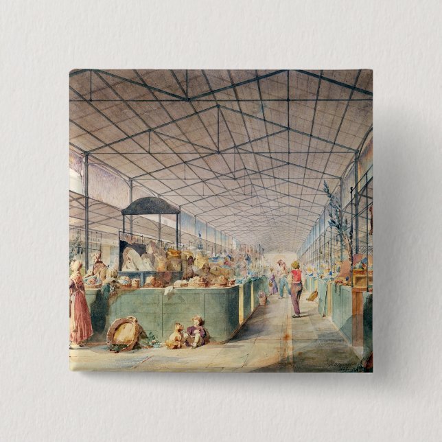 Chapa Cuadrada Interior de Les Halles, 1835 (Anverso)