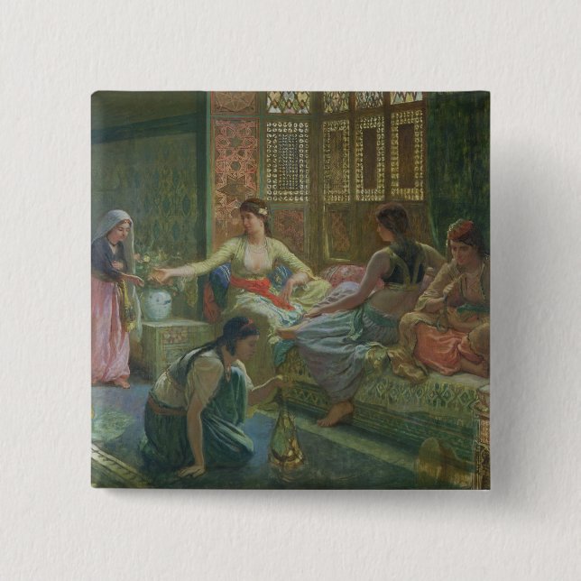 Chapa Cuadrada Interior de un Harem, c.1865 (Anverso)