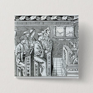 Chapa Cuadrada Interior de una escuela