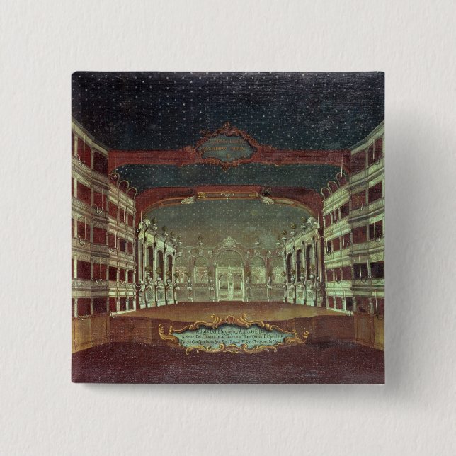 Chapa Cuadrada Interior del teatro de San Samuele, Venecia (Anverso)