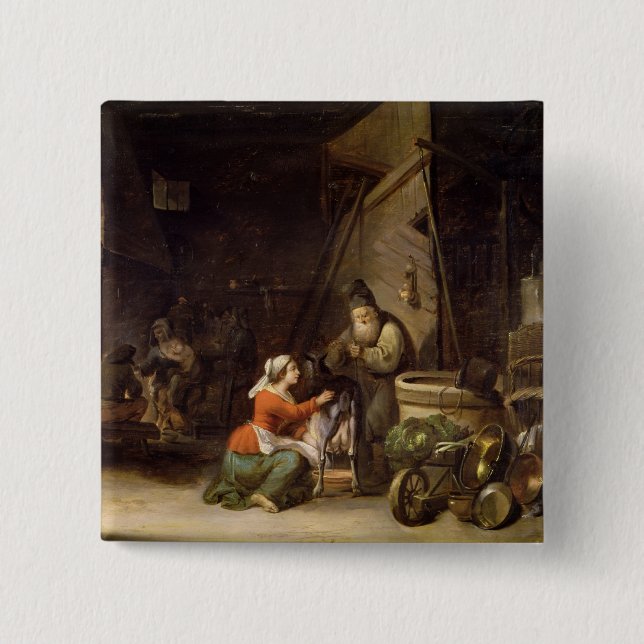 Chapa Cuadrada Interior rústico (Anverso)