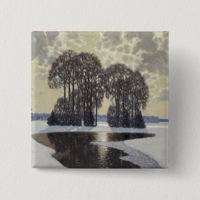 Chapa Cuadrada Invierno (de Vilhelms Purvitis) (Anverso)