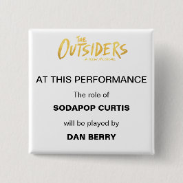 Chapa Cuadrada Invitación de metro de Broadway