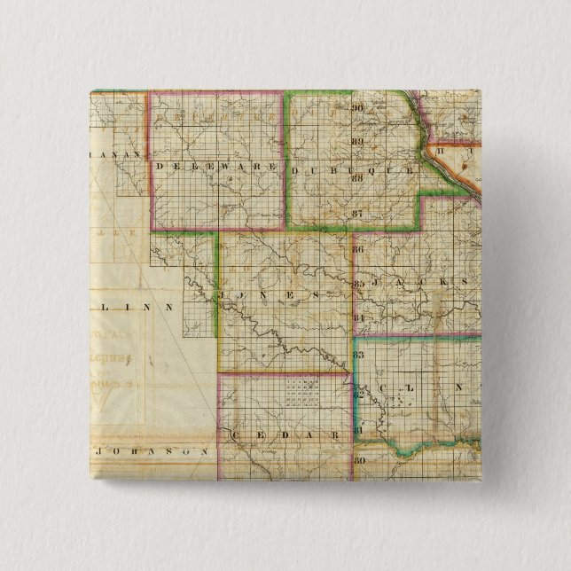 Chapa Cuadrada Iowa (Anverso)