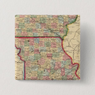 Chapa Cuadrada Iowa, Mapa de Missouri por Mitchell