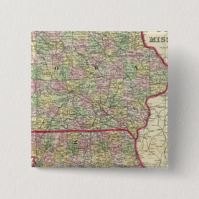 Chapa Cuadrada Iowa, Missouri (Anverso)