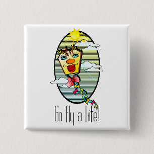 Chapa Cuadrada Ir a volar cometa 7