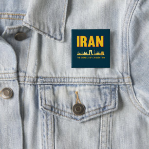 Chapa Cuadrada Irán Orgullo por la cuna de la civilización iraní