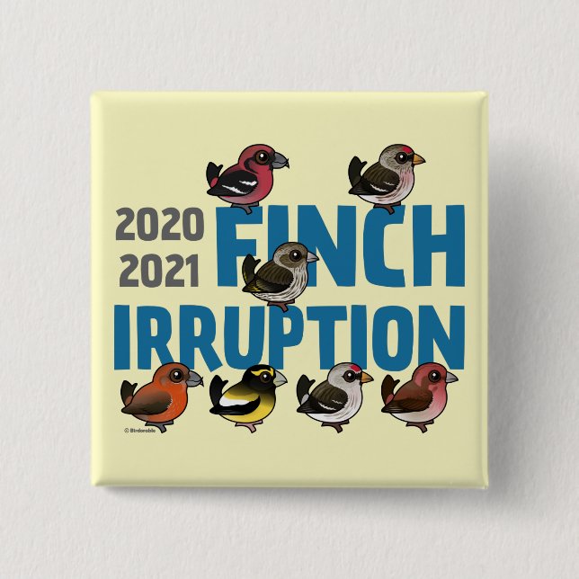 Chapa Cuadrada Irrupción de Finch 2020-2021 (Anverso)