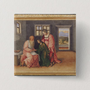 Chapa Cuadrada Isaac que bendice a Jacob, c.1520
