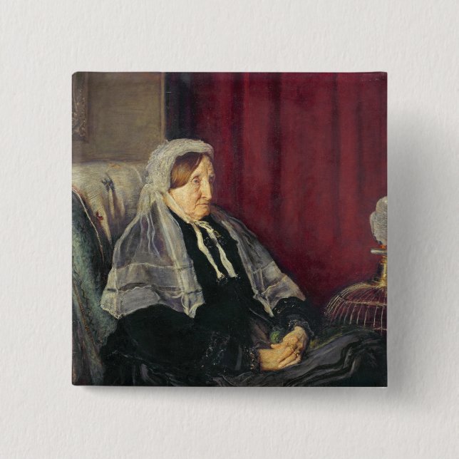 Chapa Cuadrada Isabel Heugh, 1872 (Anverso)