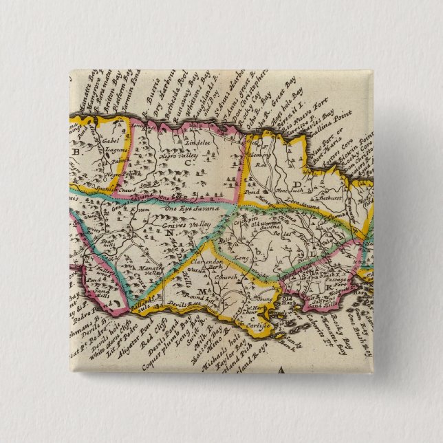 Chapa Cuadrada Isla de Jamaica (Anverso)