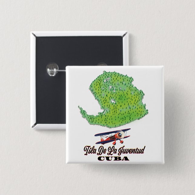 Chapa Cuadrada isla de la Juventud Cuba (Anverso y reverso)