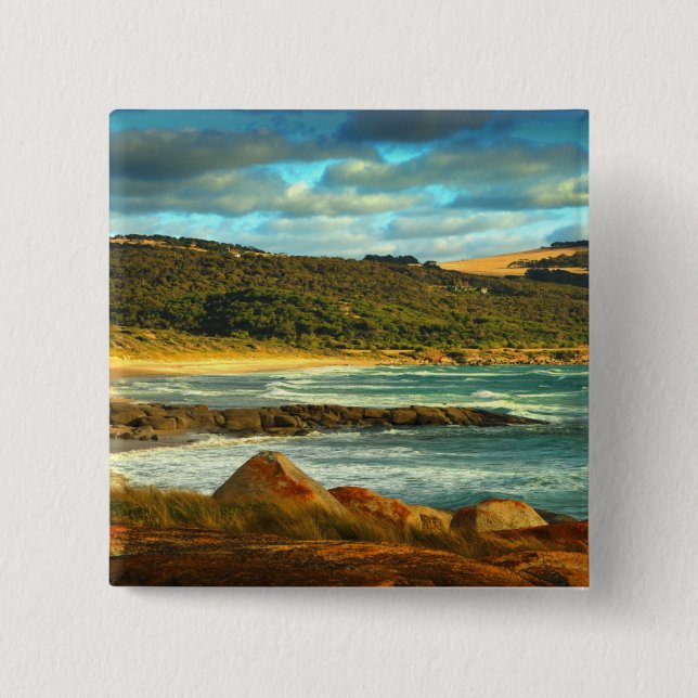 Chapa Cuadrada Isla del Flinders de la playa el | de Emita, (Anverso)