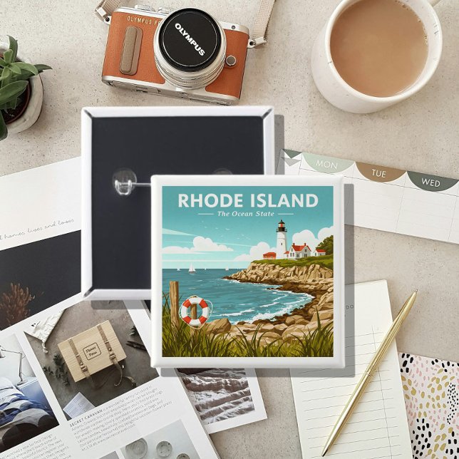 Chapa Cuadrada Isla Rhode Vintage (Subido por el creador)