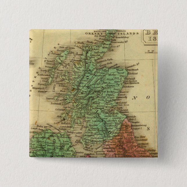 Chapa Cuadrada Islas Británicas 4 (Anverso)