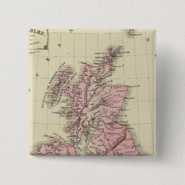 Chapa Cuadrada Islas Británicas 5 (Anverso)