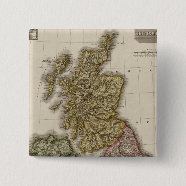 Chapa Cuadrada Islas Británicas 7 (Anverso)