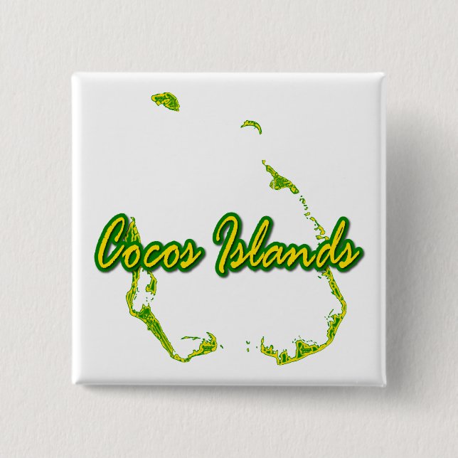 Chapa Cuadrada Islas Cocos (Keeling) (Anverso)