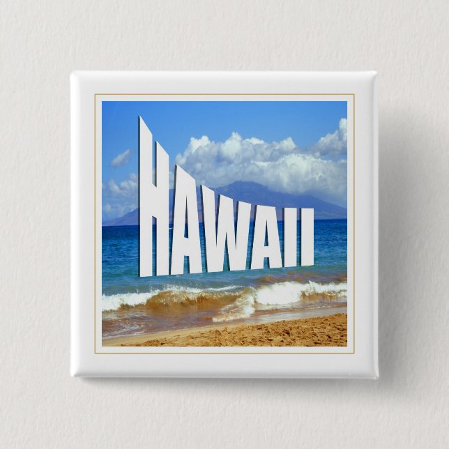 Chapa Cuadrada Islas de Hawaii (Anverso)
