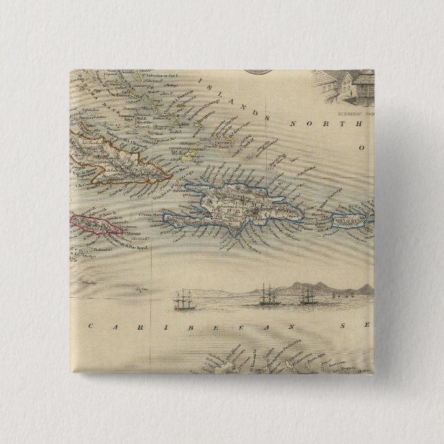 Chapa Cuadrada Islas de la India occidental 3 (Anverso)