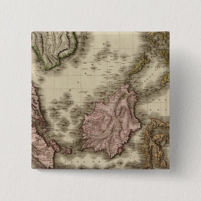 Chapa Cuadrada Islas del Este de India 3 (Anverso)