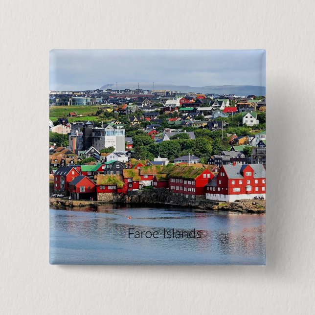 Chapa Cuadrada Islas Feroe (Torshavn) (Anverso)