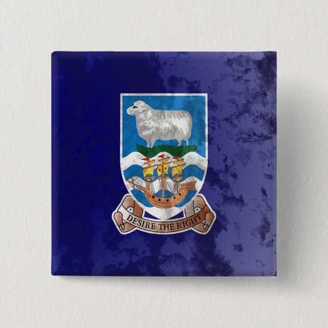 Chapa Cuadrada Islas Malvinas (Anverso)