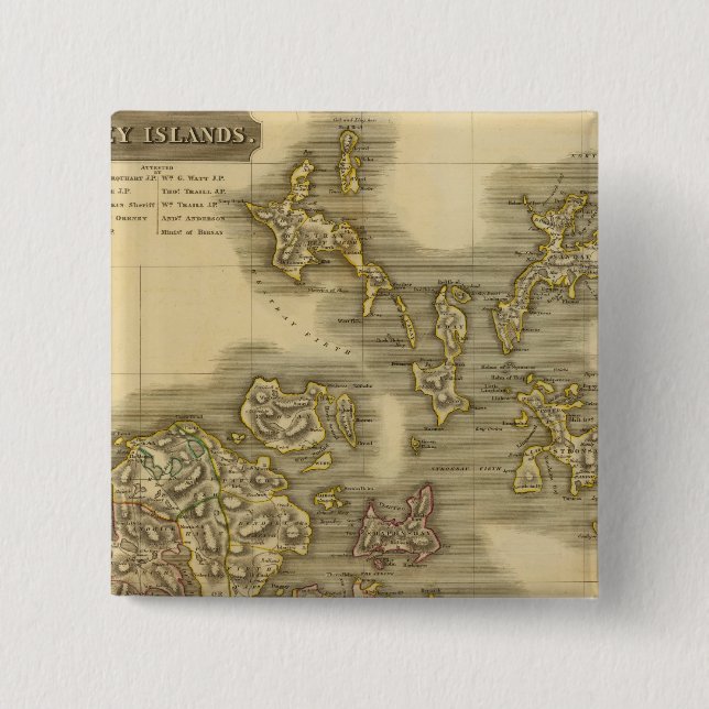 Chapa Cuadrada Islas Orkney (Anverso)