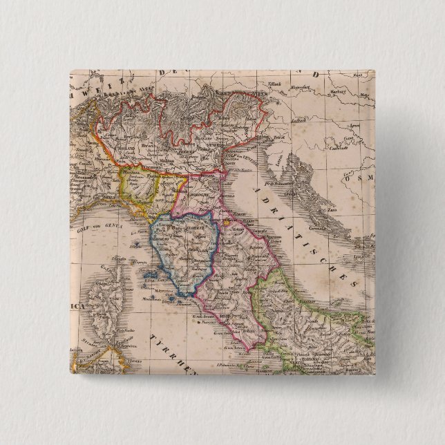 Chapa Cuadrada Italia 10 (Anverso)