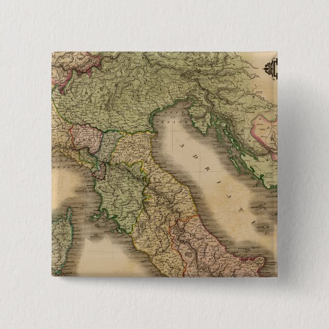 Chapa Cuadrada Italia 16 (Anverso)