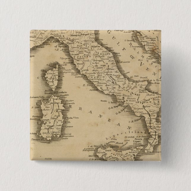 Chapa Cuadrada Italia 18 (Anverso)
