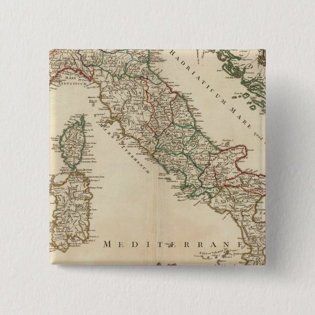 Chapa Cuadrada Italia 25 (Anverso)