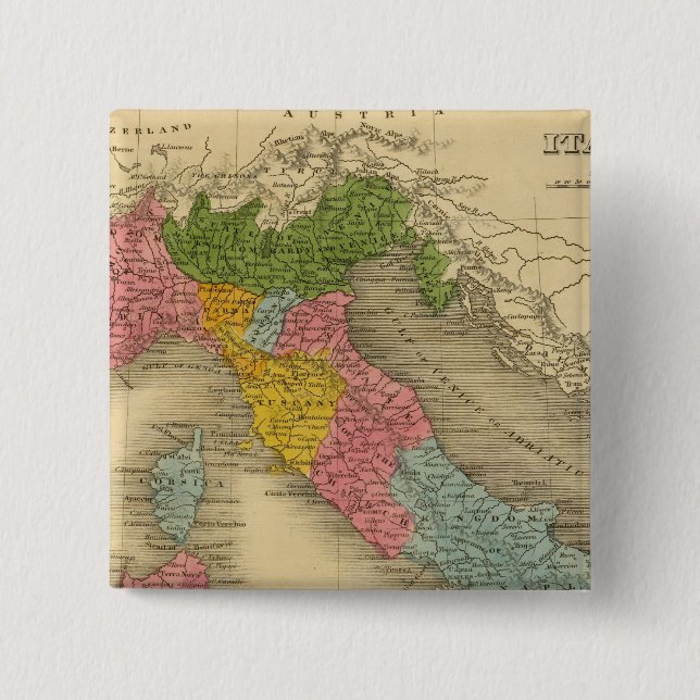 Chapa Cuadrada Italia 8 (Anverso)