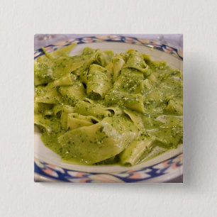 Chapa Cuadrada Italia, Camogli. Plato de pasta con pesto